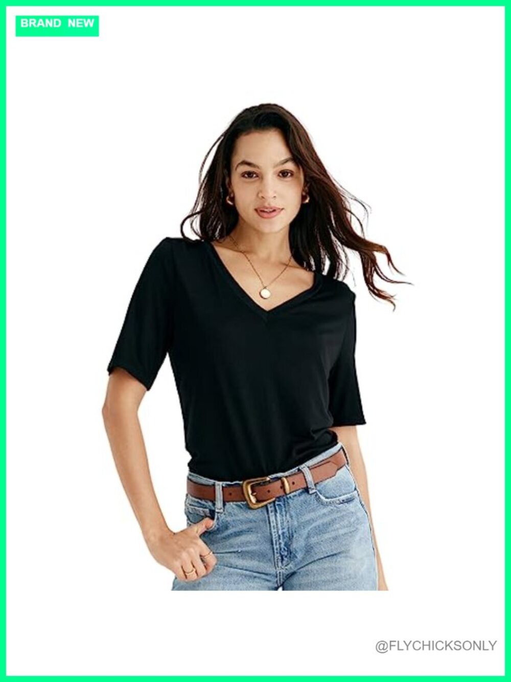 100% Mulberry Silk V-Neck T-Shirt Short Sleeve Loose Fit Casual Top
